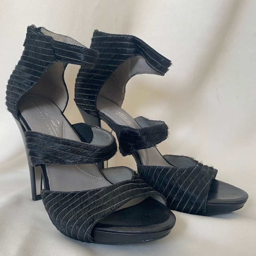 Rare strapped calf hair heels